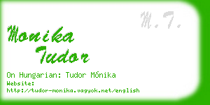 monika tudor business card